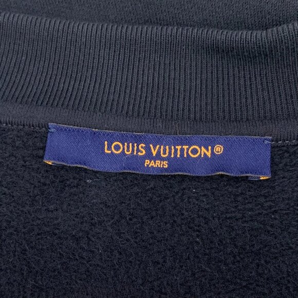 Louis Vuitton Black Gradient Logo Cotton Round-Neck Long-Sleeved Sweatshirt XXL - Picture 2 of 7